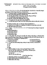 Đề kiểm tra chất lượng học kỳ I môn Ngữ văn Lớp 8 - Năm học 2018-2019 - Trường THCS Giao Tân (Có đáp án)